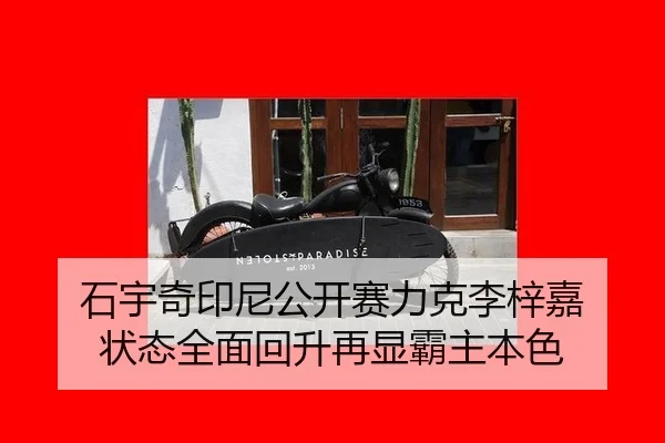 石宇奇印尼公开赛力克李梓嘉 状态全面回升再显霸主本色